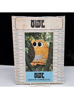 Coverlette Quilt Pattern Down On The Farm Original Owl 1976 VTG